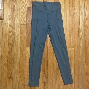 Blue/greyish leggings. Have never been worn